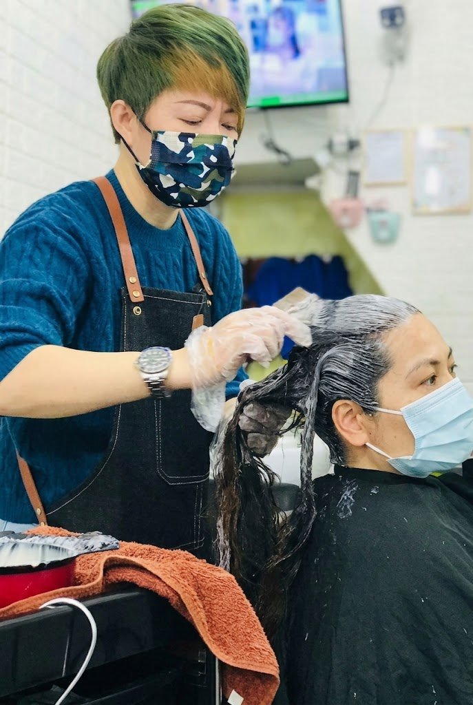 店內染髮作品